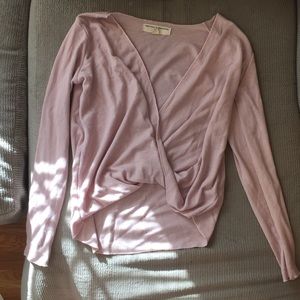 pink cotton long sleeve shirt
